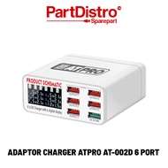 ATPRO AT-002D 6 PORT USB CHARGER ADAPTOR