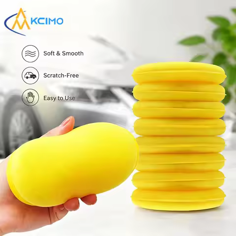 Car Wax Applicator Sponge Soft Foam Scratch Free Polishing Pad Easy To Use For Car Wax Coating Appli