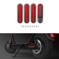 全城熱賣 - 電動滑板車車輪前後左右側裝飾蓋帶反光條&螺絲 適用於小米 米家 1S / Pro 2（紅）