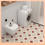 ¢Tile Retro Self-Adhesive Sticker Floor Sticker Bathroom Toilet Waterproof Floor Tile Renovation