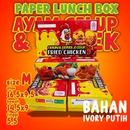 SIZE M - contents 100- Paper Lunch Box Fried Chicken Dkriuk