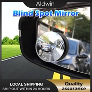 Car Motorcycle Rearview Blind Spot Mirror Waterproof Frameless Rotatable Convex Side Mirror