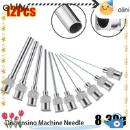 OLINI 12Pcs Industrial Glue Injection Needle, Stainless Steel Blunt Tip Dispensing|Needle, 8G-30G Fl