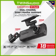 DDPAI N1/ N2 2K Dual Dashcam Front and Rear Smart Monitor Assistant NightVIS 1296P