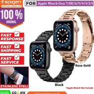 Modern Stainless Steel Watch Band Strap For Apple Watch 44mm/42mm Spigen Band Fit