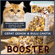 [ SET BORONG - 1KG ] Booster Freeze Dried For Pet Untuk Cepat Gemuk High Protein Makanan Kucing 宠物冻干  Cat Dog SIMBA PET