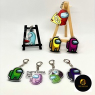 Among Us Cute Cartoon Double-Sided Acrylic Keychain