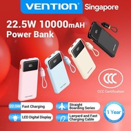 Vention CCC 3C Powerbank 22.5W Fast Charging 10000mAh & 20000mAh Power Bank with Digital Display Lan