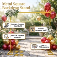 Wedding Arch Backdrop Stand Square Metal Arch Gold Arch Backdrop Balloon Arch Stand Party Backdrop W