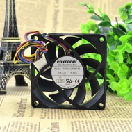 YY The new fan PV701512P2BF 02 12V 0.15A 7CM 7015 4WIRES PWM FAN