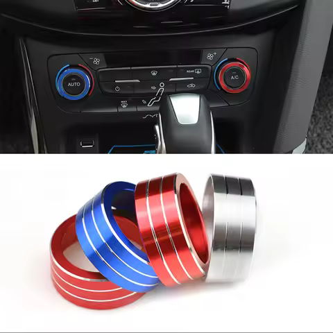 For Ford Focus 2015-2018 ST RS Wagon Kuga/Escape 2017-2019 Car AC Heat Control Switch Trim Ring Cove