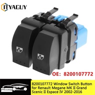 10 Pin Power Window Regulator Switch Button 8200107772 for Renault Espace IV Scenic II Megane MK II 