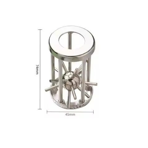 Luban Lock Alloy Brain Teaser Puzzle Unlock Brain Teaser Unlock 3D Puzzle IQ Key Lock Luban Lock Puz