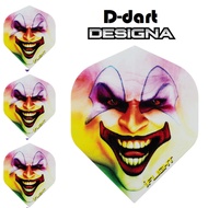 Designa Dart Flights - Extra Strong iFlight Standard Clown 3pcs/pack (SAYAP ARROW)