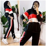 Iswari Babyterry Set Knit Jogger Pants Size L-XL