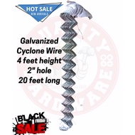 network cable ✪Galvanized Cyclone Wire 4feet height x 2" hole x 20 feet long☆