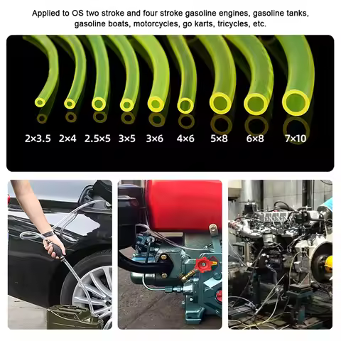 1~30M Fuel Line Hose Small Engine Tube 2x3.5/2.5x5/3x5/3x6/4x6/5x8/6x8/7x10mm Petrol Pipe for Trimme