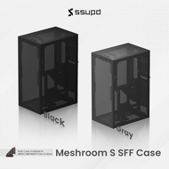 ssupd Meshroom S Full Mesh SFF Small Form Factor Case with PCIe 4.0 Riser Cable - Support up to ATX 