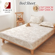 【SG】Bedsheet Single Cotton and Linen Mattress Cover Soft Bed Sheet 150/180*200CM