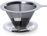 J-kitchens Coffee Dripper, Stainless Steel, Φ4.6 x H2.4 inches (118 x 61 mm)