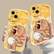 Cute Cream Interesting Casing OPPO A79 5G Case