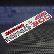 sticker Hino 300 xzu710L lorry sticker accessories