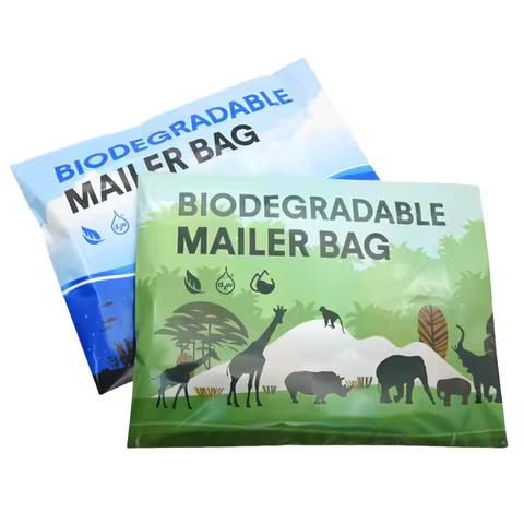 D2W 100% Biodegradable Shipping Bags 50Pcs Compostable Envelopes Waterproof Eco-Friendly Express Pos