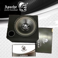 APACHE COMBO PACKAGE 4 CHANNEL AMPLIFIER +12” INCH WOOFER + BOX + 6” COMPONENT SET SPEAKER + 4 BAND 