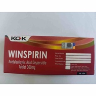 Winspirin 300mg Tablet 30 Tabs Exp 02/2026 Acetylsalicylic Acid Dispersible Tablet Aspirin For Pain 