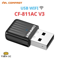 USB WIFI COMFAST CF-811AC V3 – USB WIFI RECEIVER 5G / 2.4G FOR COMPUTER, LAPTOP | TIEN IC