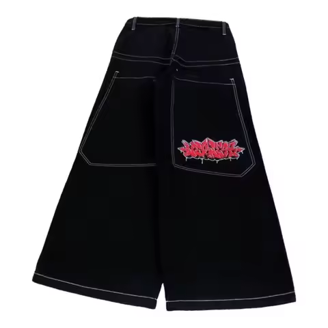 American Fashion Hip Hop Oversized Loose Jeans Women Street Y2K New Wide-leg Pants Unisex Jeans Hara