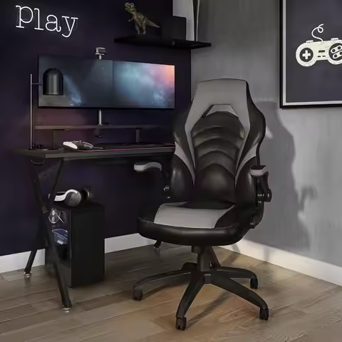 Ergonomic Black Emerge Vortex Gaming Chair Height Adjustable Swivel, Custom