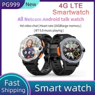 Fashionable PG999 4G Android Quad core Smart Watch 1.54inch Round Screen HD Dual Camera 4GB RAM 64GB ROM Bluetooth WIFI GPS Blood oxygen Heart Rate Men Women Smartwatchs