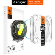 SPIGEN 2 Pack ฟิล์มกระจกสำหรับ Galaxy Watch 8 44mm / 40mm [Glas.tR EZ Fit] Less Time Guaranteed Alig