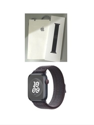 原裝 Apple Watch 45mm毫米黑色配藍色 Nike 運動手環 錶帶