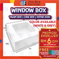 CHEAP Window Cake Box 💪🏻Extra Thick💪🏻 Folding Box with Window Kotak Kuih Talam Kotak Kuih Lapis / Kotak Kek Tingkap