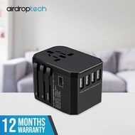Ultimate Universal Travel Adapter with 4 USB Port + 1 Type-C Port Wall Charger