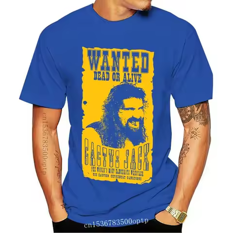 New Wwf Ecw Cactus Jack T-Shirt Mick Foley Roh Tna Usa Reprint