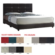 Faux Leather Velvet Divan Bed