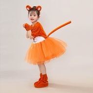 Ready Stock~KIds Tiger Stage Performance Costume Little Tiger Cartoon Animal Performance Dress