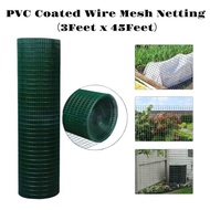 3 Feet x 45Feet/3 Kaki x 45Kaki Mesh PVC Coated Galvanized Netting/BRC Netting/Wire Mesh/Dawai Jarin