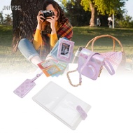 Jnfysg Instant Camera Bag Protective Case Square Plaid with Photo Album Frame Boarding Pass Shell St