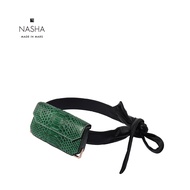 [ NASHA ] Pistol | Emerald  กระเป๋าคาดเอวหนังงูสีเขียวมรกต