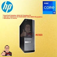 #1563 Used PC Dell OptiPlex Desktop Computer Intel Core i5 i5-4590 3.30 GHz Small Form Factor Comput