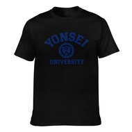 Good Quality Yonsei University Logo Pure Cotton Men'S T-Shirt