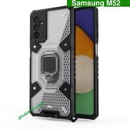 Samsung M52 5G Iring Honeycomb Case New Space Shockproof Movie Stand