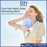 【SG】Mini Fan Portable USB Fan Powerful Neck Pocket Fan Strong Wind Handheld Fan Rechargeable Desk Fa