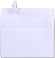 A9 Blank Invitation Envelopes 50 Pack - 5-3/4 x 8-3/4 Inches White Self Seal Envelopes for Invitatio