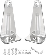 LED Light Bar Side Mounting Brackets Kit Heavy Duty Stainless Steel Side Brackets for Straight or Cu