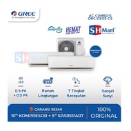 BIG PROMO AC GREE COMBO SPLIT INVERTER 2 INDOOR 1/2 PK + 1/2 PK &amp; 1 OUTDOOR UNIT ONLY (MEDAN)